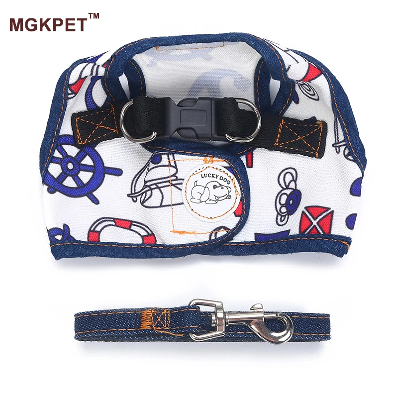 

Cat Collar Harness and Leash Set Nylon Pet Traction Adjustable Comfort Soft Breathable Cat Harness Pet Vest Rope