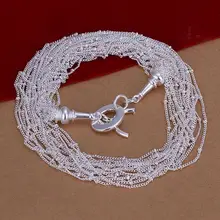 Estilo bonito Colar De Prata Banhado Para As Mulheres Românticas Mme collier Colar de senhora