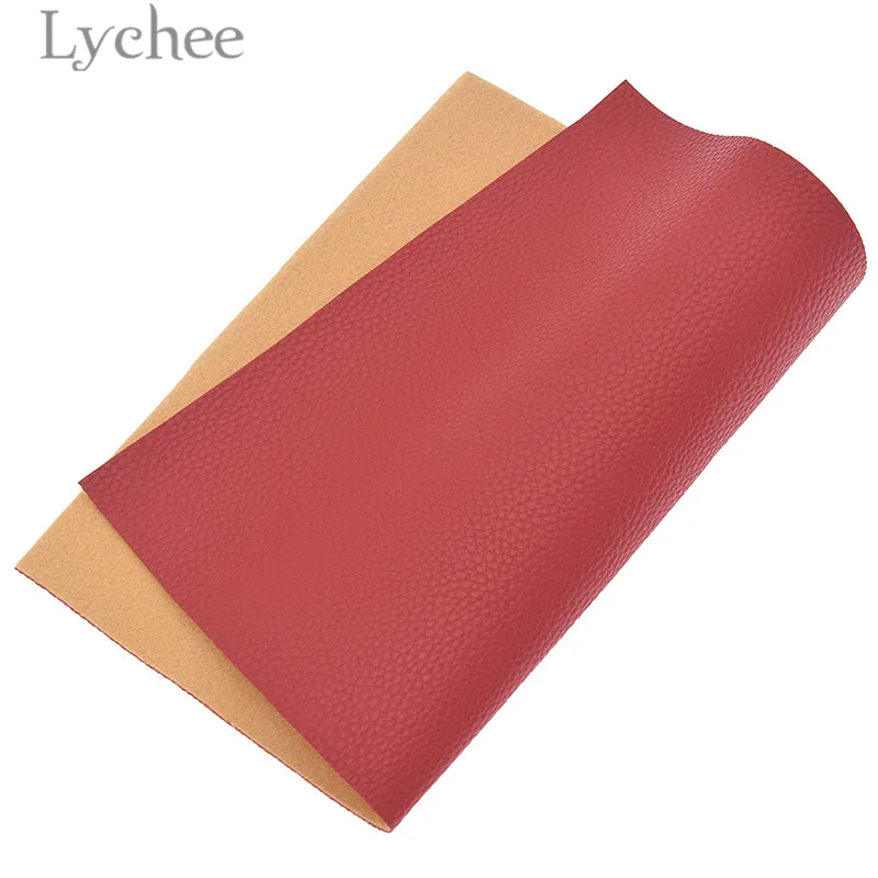 Lychee Life 21x29 см A4 личи искусственная кожа ткань сплошной цвет Замша Синтетическая Кожа DIY швейный материал для сумок одежды