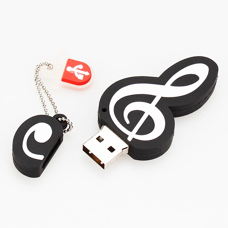 music Pendrive 128gb Pen Drive 64gb creative Cartoon Guitar Violin usb Flash drive Gift USB 2.0 usb memory stick Free Shipping