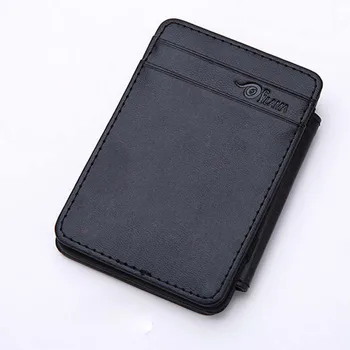 

Man Mini Magic Wallet Bifold Leather Purse Coin and Cards Holder Simple Style Handbags Billetera Hombre Cuero Genuino