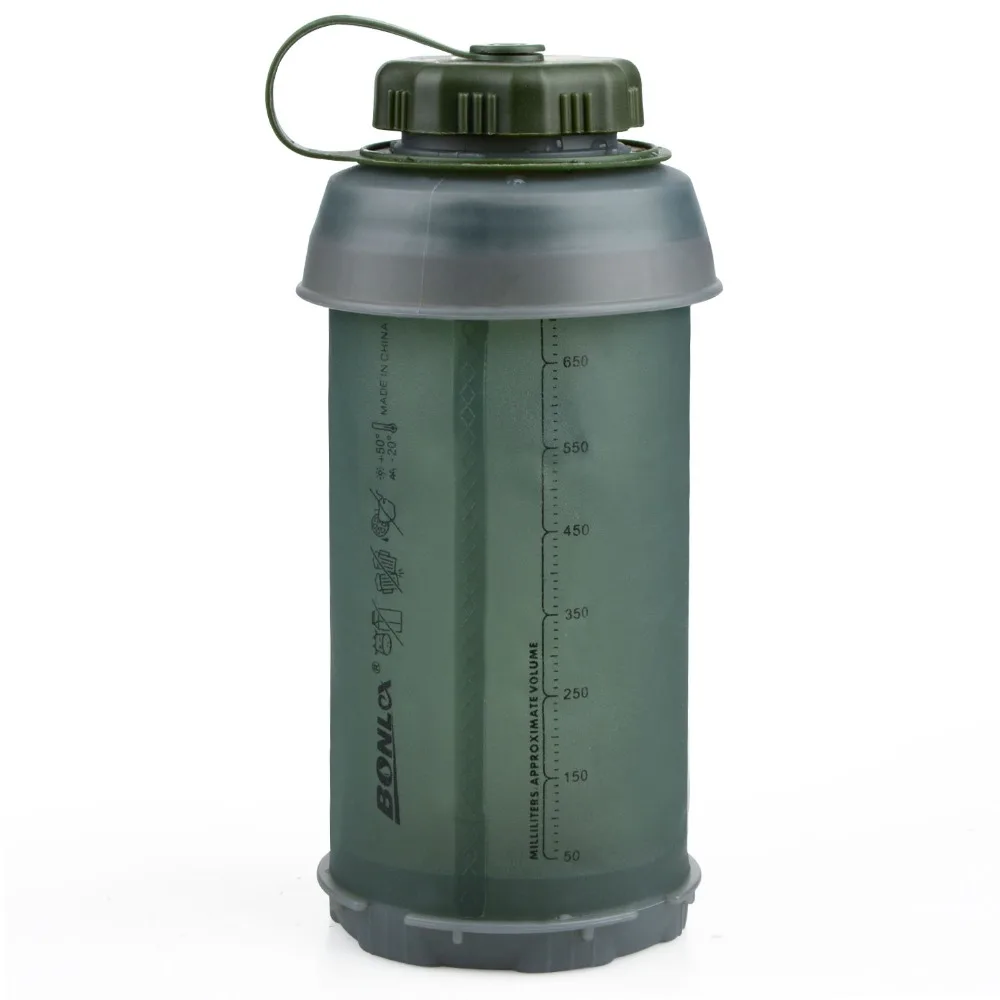 750 мл портативный открытый складной Спорт ТПУ Мягкая бутылка для воды складной чайник бутылка для воды кемпинг путешествия бег бутылка