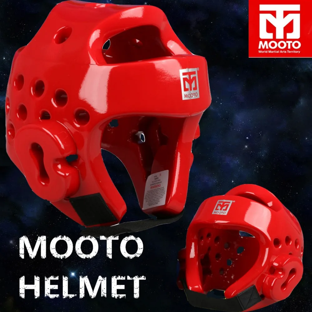 

Mooto taekwondo Helmet MMA Karate Muay Thai Kick Training Helmet Boxing Head Guard Protector Headgear Sanda Protection Red/Blue