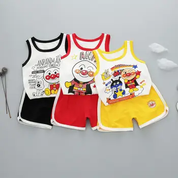 

Cartoon hot sale cheap boutique vest boys clothing set cotton baby outfits free ship