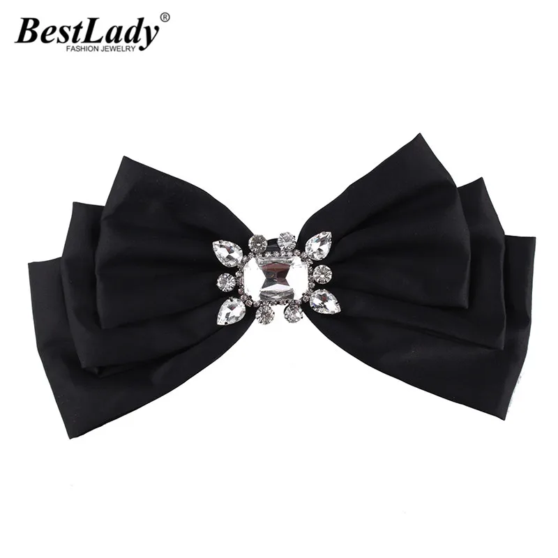 

Best lady Boho Multilayers Bowknot Cloth Bow Brooches Women Clip Up Pins Collar Gifts Charm Trendy Party Statement Tie Jewelry