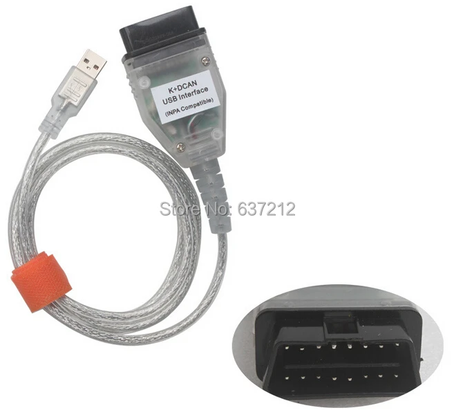 /Ediabas K+ USB Интерфейс OBD2 OBDII автомобиля кабель диагностического прибора для BMW R56 E87 E93 E70