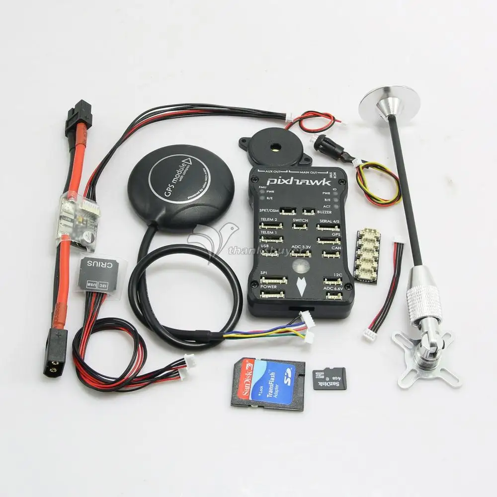 Pixhawk 2 4 7 32 bit ARM Flight Controller with M8N GPS 8G TF Card Led