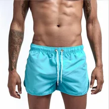 Новые мужские шорты быстросохнущие однотонные шорты модные сексуальные пляжные шорты 14 цветов