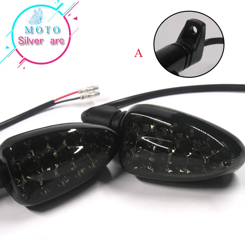 

Motorcycle Clear Turn Signal Indicator Light Lamp Fit for BMW F650GS F800S K1300S R1200R G450X R1200GS K1200R F800ST LED