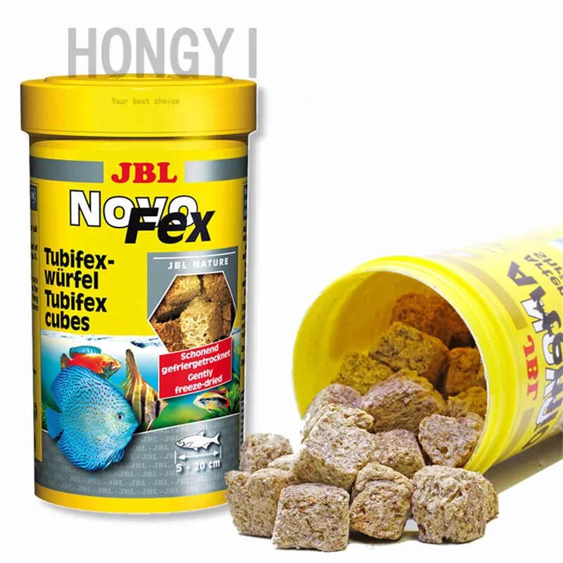 

HONGYI 1 piece tubifex cubes aquarium fish food fish tank small fish feed tropical fish feed nutrient freeze-dried silk