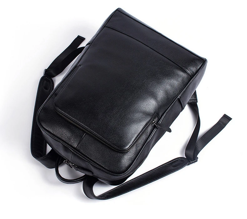 Genuínos Mochilas de Couro Estudante de Couro