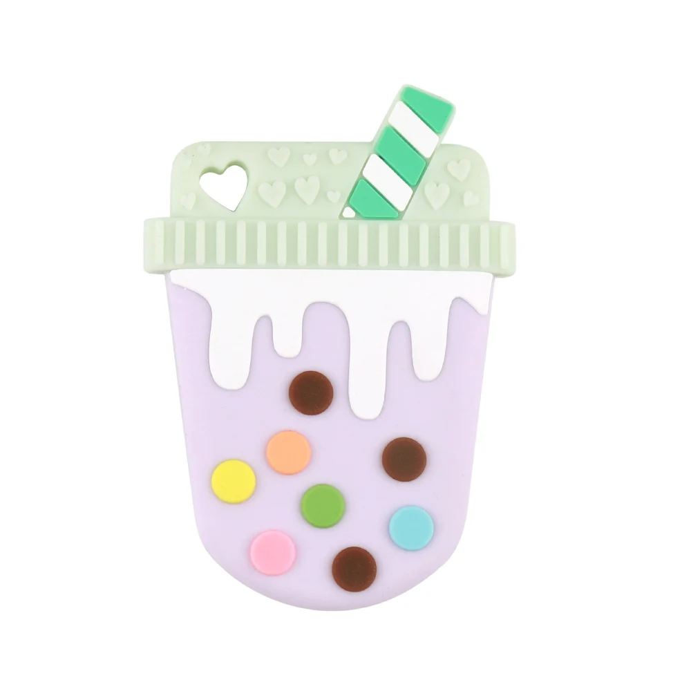 TYRY. HU 1 шт. Детские Прорезыватели силиконовые бусины чашки милые DIY аксессуары для кормления Прорезыватели игрушки, не содержащие БИСФЕНОЛ пищевого силикона прорезыватель подарок - Цвет: YYY955-63