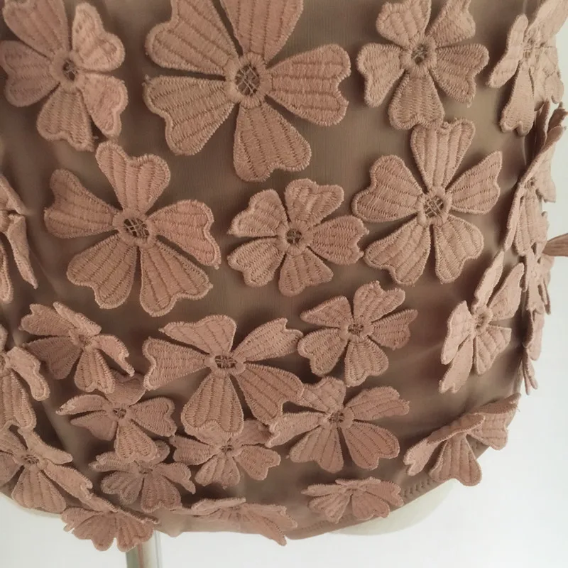 Розовый Ветер 2017 роскошный ручной работы телесный розовый 3D Цветочный высокая