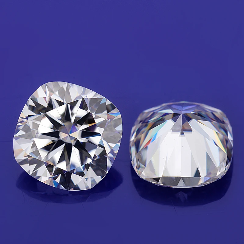 EF White Color 7.5*7.5mm Cushion Shape Brilliant Cut Moissanites Loose Gems Stones for Jewelry Making EF White Color 7.5*7.5mm Cushion Shape Brilliant Cut Moissanites Loose Gems Stones for Jewelry Making