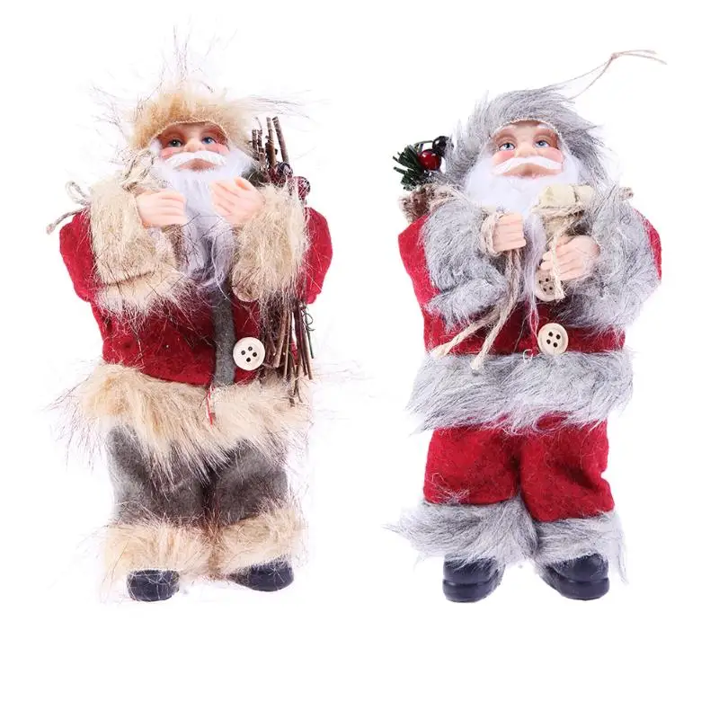 

Newest Christmas Decorations Santa Claus Pendants Dolls Handmade Christmas Gifts Cloth Dolls Navidad Ornaments Party Supplies