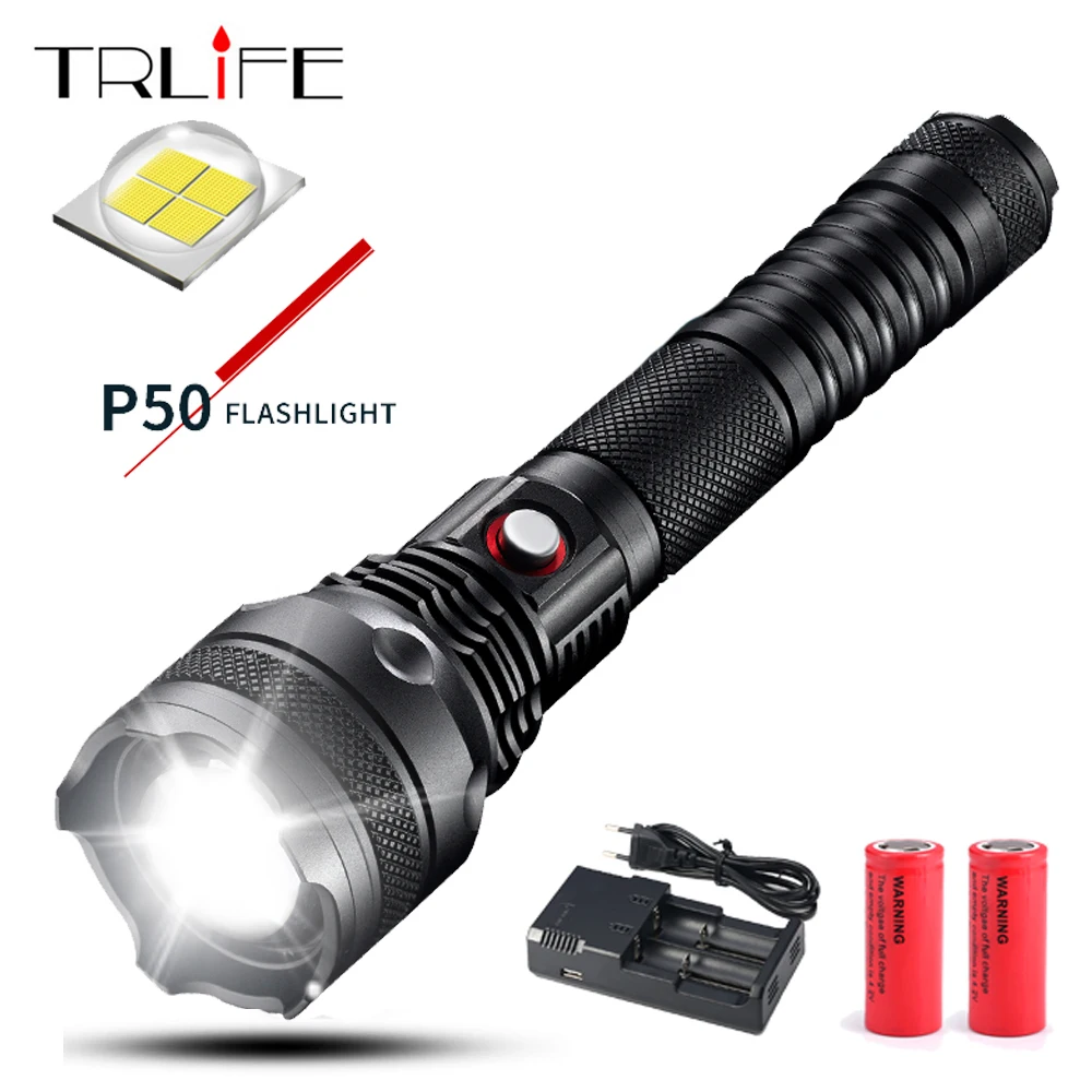 70000LM Strong Power XHP70.2 50 Flashlight Tactical LED Torch Light