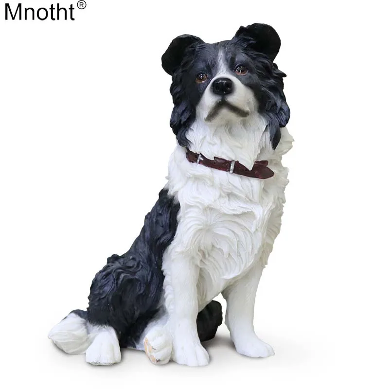 Mnotht мини игрушка для собак 1/6 бордер колли собака Сидящая симуляция осанки