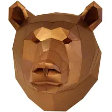 DIY животные 3D Медведь головоломка медведь бумажная модель подарок развлечения забавное украшение ребенок красивый DIY медведь головоломка высокая производительность