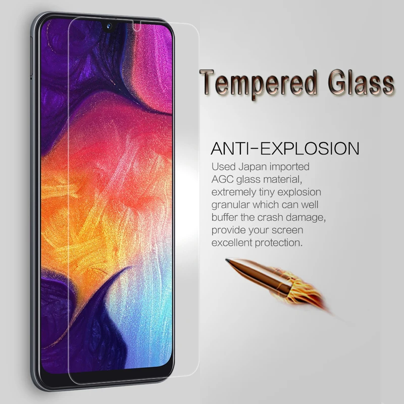 

2PCS Tempered Glass For Samsung Galaxy A70 Screen Protector 2.5D Safety Glass For Samsung A70 2019 A705 A705F SM-A705F Film