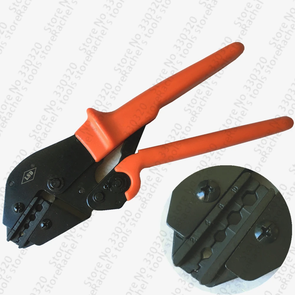 Hand crimping tools for non insulated terminals cable lugs crimping