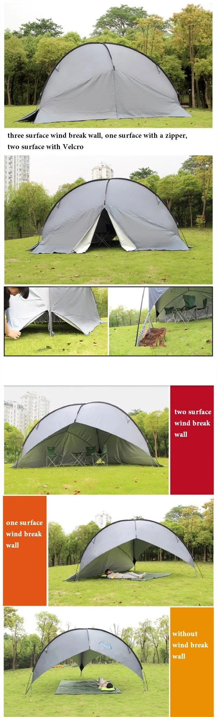 Новая УФ Защита навес палатка Водонепроницаемая прочная кемпинговая палатка, тент или барбекю Punta, солнечные укрытия
