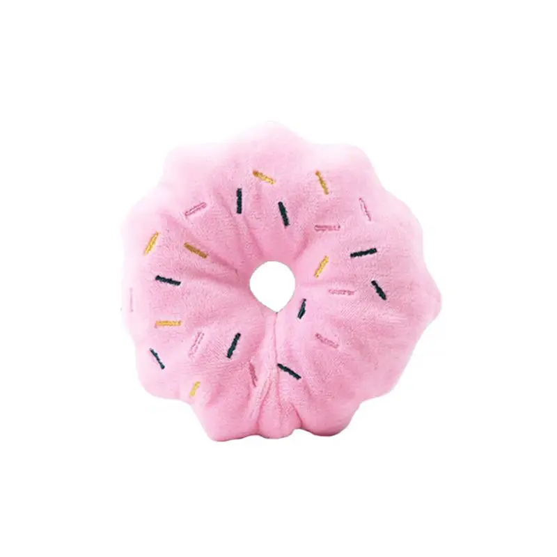 

1 Pc Plush Donut Vocal Toy Variety Of Fruit Pet Cat Supplies Toys Pet Supplies Props