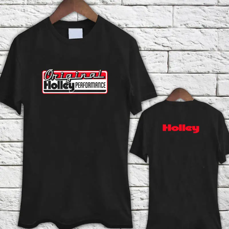 2018 New Mens HOLLEY EQUIPPED Logo Carburator Performance Black TShirt Tee Shirt T-Shirt Summer Novelty Cartoon T Hip-Hop | Мужская
