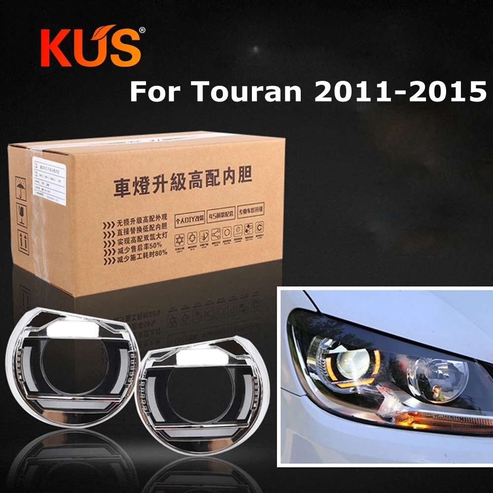 

car headlight headlamp high liner lamp upgrade for Touran 2011-2015 without Damage HID Projector Lens q5 hella5 Car assembly