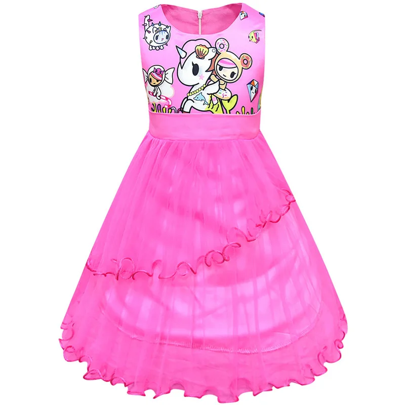 

Girls Unicorn Tutu Dress Kids Princess Vestido Girls Birthday Party Dress Children Summer Unicorn Costumes