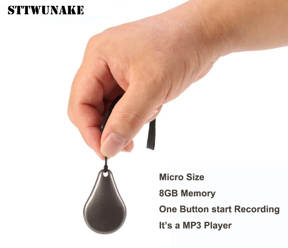 

STTWUNAKE mini Keychain voice recorder Professional Digital 8GB HD noise reduction Dictaphone