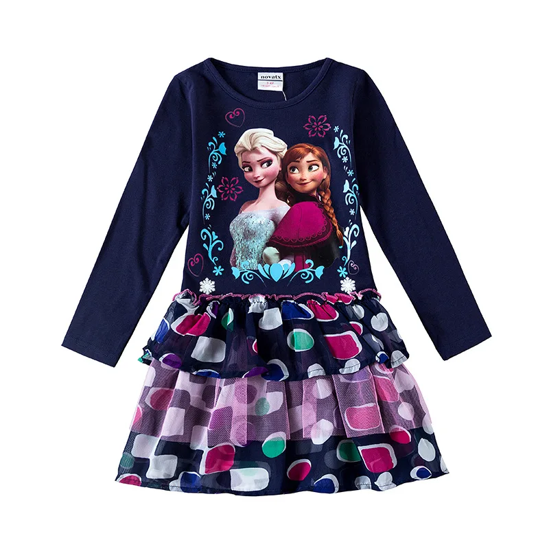 

fashion dresses baby girls dresses children clothes kids wear new design long sleeve dresses in spring/autumn birthday for