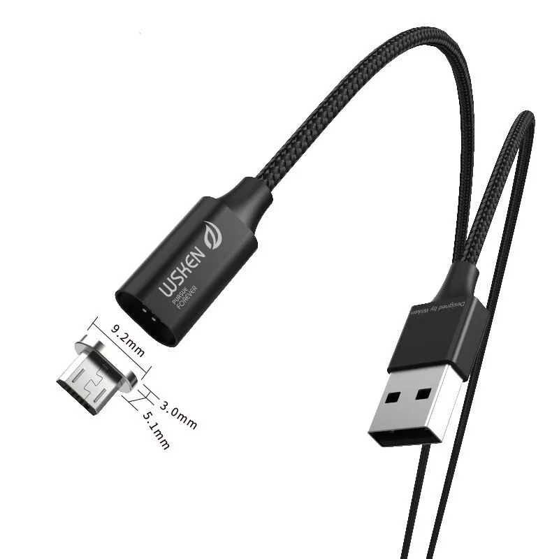 WSKEN Lite 2 magnetic micro usb type c metal data cable  (16)