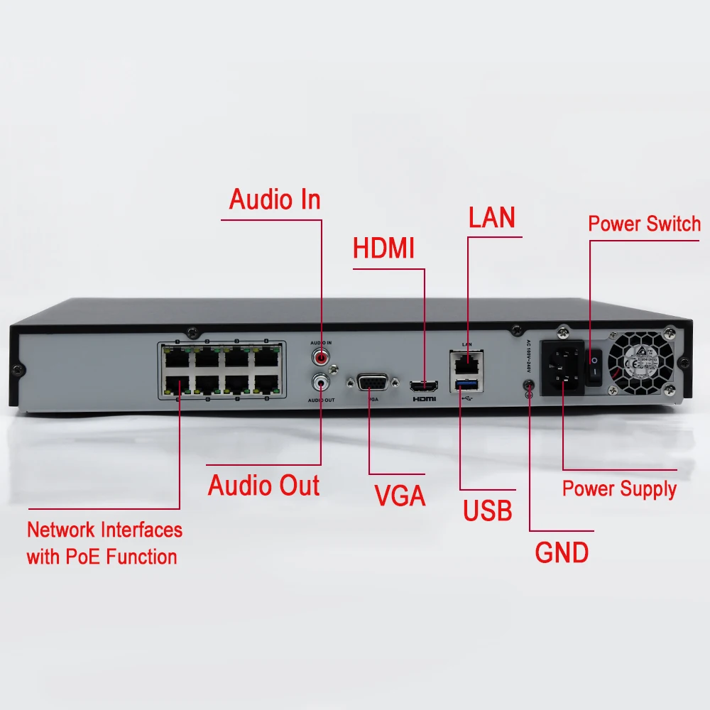 Лучшая английская версия DS-7608NI-K2/8 P DS-7616NI-K2/16 P 4 K NVR 2 SATA с 8/16 POE портов Embedded Plug & Play 4 K H.265 NVR