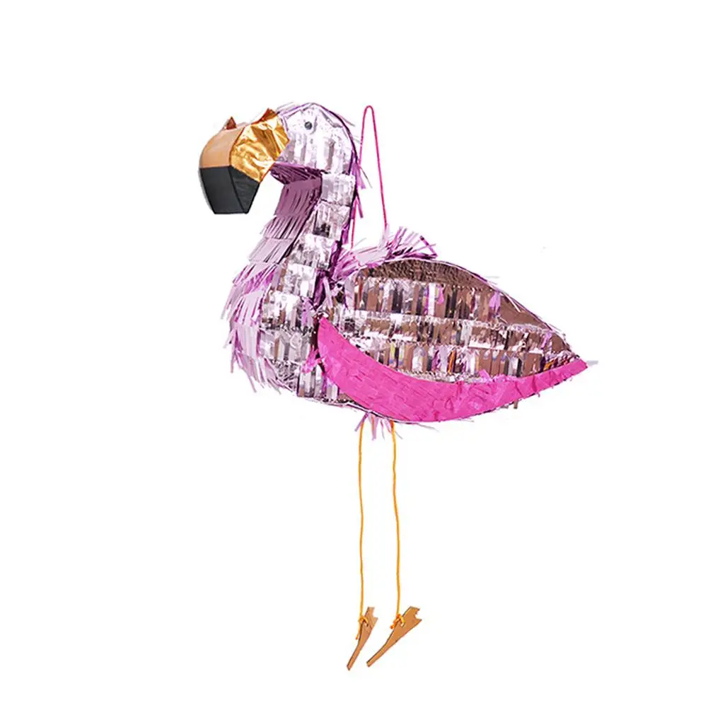 

Hot Big Flamingo Pinata Children Birthday Party Supplies Foil Pinata Props Party Decoration Festive Party Supplies 30x40x10cm