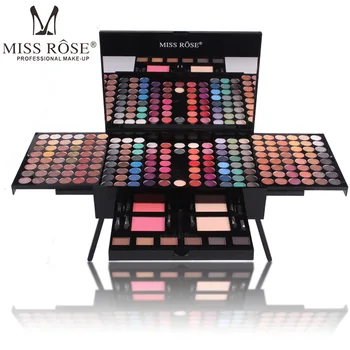 

MISS ROSE makeup set eyeshadow palette matte shimmer 180 colors eye shadow eyebrow blush Piano box case dropshipping hot sale