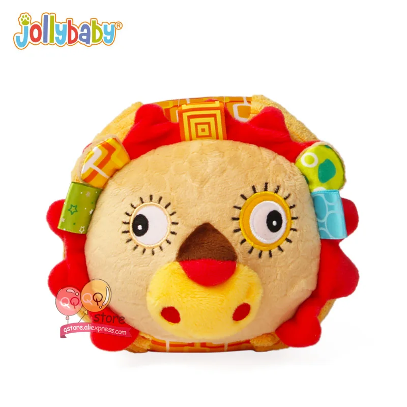 Jollybaby плюшевые мягкие детские шарики развивающие игрушки мягкие животные погремушка комфорт обучения чувство для детей 0-12 месяцев подарок