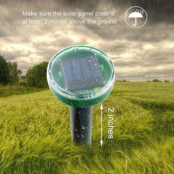 

Newly Eco-Friendly Solar Power Ultrasonic Mole Snake Mouse Pest Reject Repeller Control for Garden Yard BN99