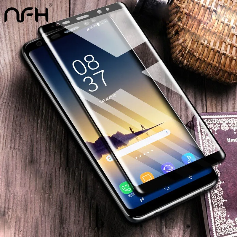 

6D Full Cover Screen Protector for For Samsung Galaxy S10 S10e S8 S9 Plus Tempered Glass Protective For Samsung Note 9 8 Film