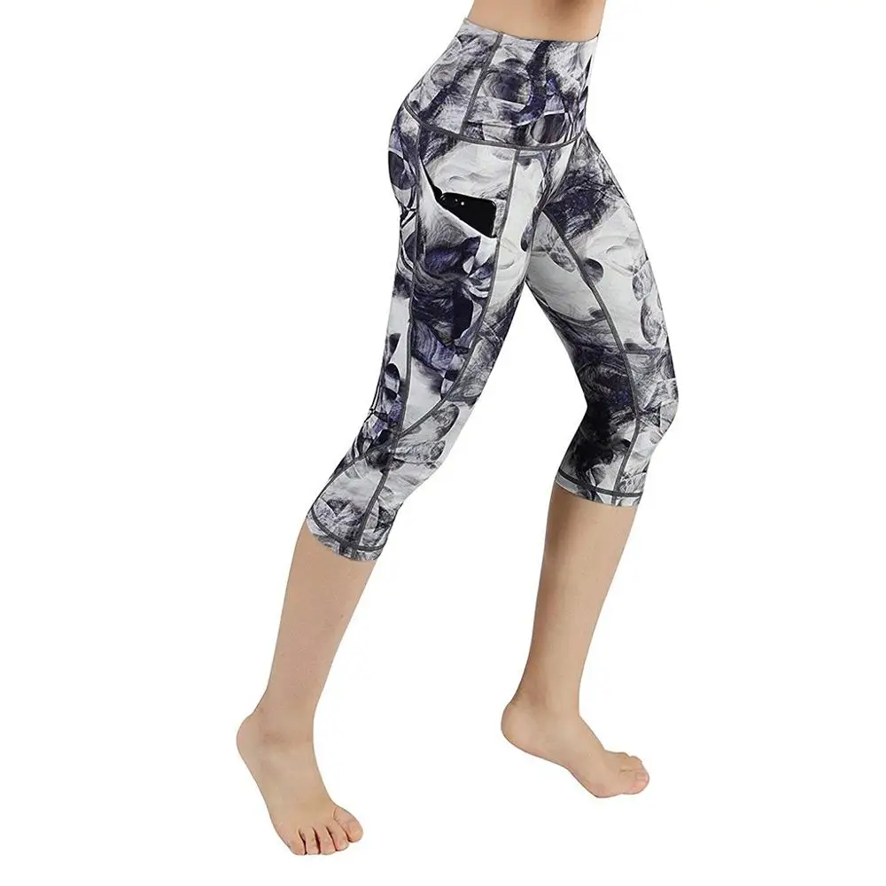 

Pants women pockets Sports Running Sportswear Stretchy Fitness Tummy Control Gym Tights pants women pantalon femme ED