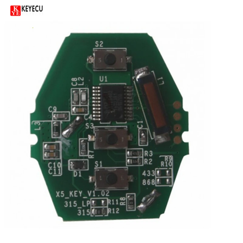 KEYECU YH пульт дистанционного управления PCB плата 315 МГц/433 МГц/868 МГц для BMW 3 5 серии E90