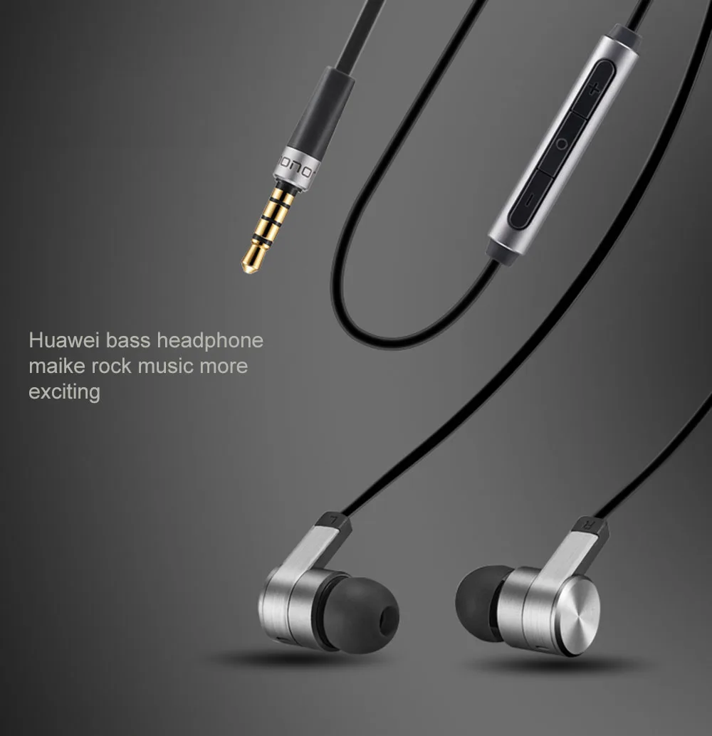 Бренд huawei honorde AM13 Honor наушники с микрофоном наушники-вкладыши лучшее качество звука гарнитура для huawei Xiaomi