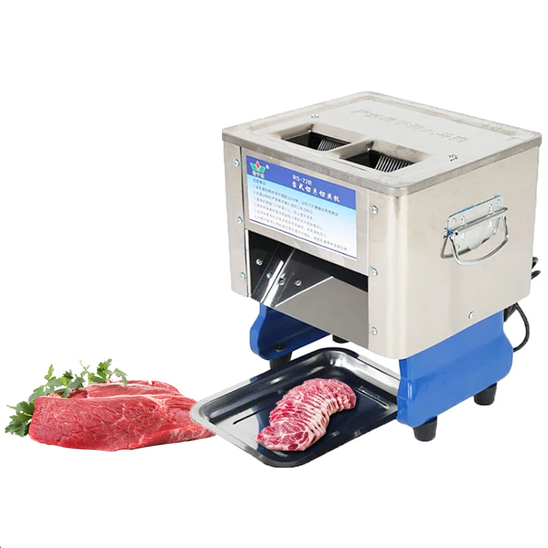 

220V/850w multi-function 304 stainless steel Meat cutting machine Slicer Professional Desktop Automatic electric dice machine