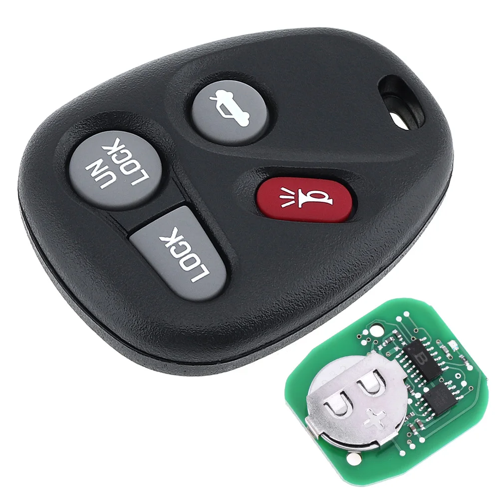 

315 MHZ 4 Buttons Portable Keyless Entry Remote Key Fob ABO1502T for Chevrolet GMC 2002-2004 Vehicle