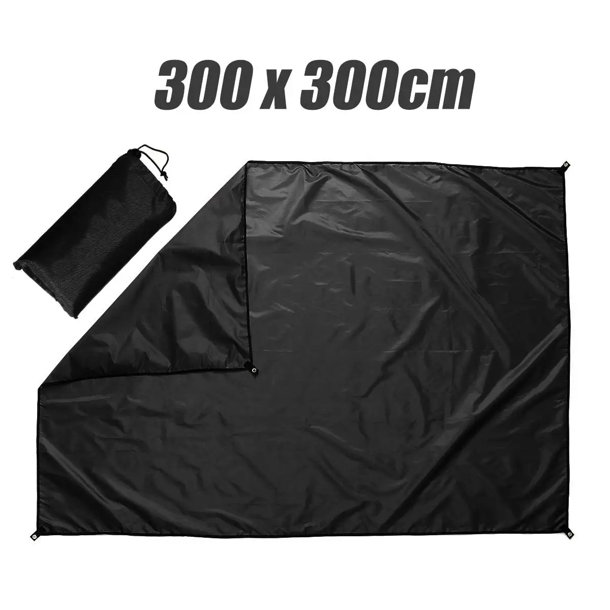 3x3m Black PU3000 влагостойкий коврик/тент пляжное укрытие от солнца брезент водонепроницаемый тентовая тень ультралегкий УФ Сад тент навес солнцезащитный тент открытый - Цвет: 3x3m Black