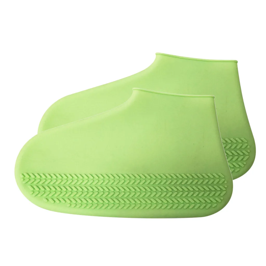 Пляжные быстросохнущие бегущие туфли для плавания, дышащие силиконовые водонепроницаемые бахилы, непромокаемые походные Нескользящие бахилы# p4 - Цвет: Зеленый