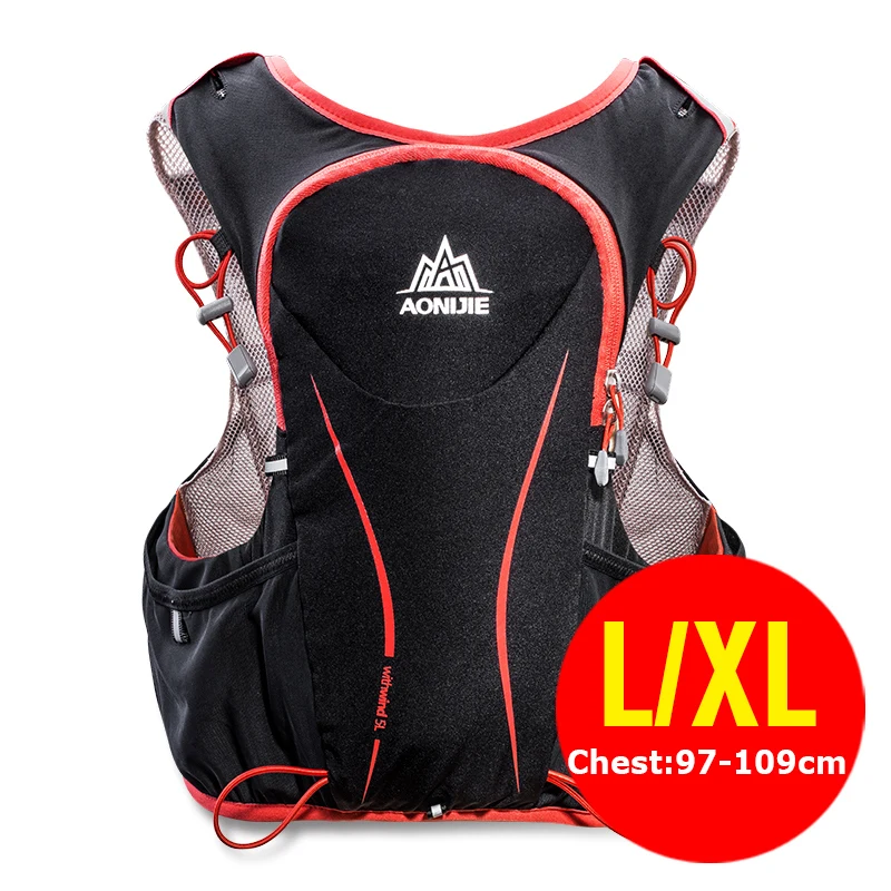 LXL AONIJIE E906 гидратация рюкзак сумка Жилет Жгут гидратационная емкость для Пеший Туризм Кемпинг бег марафона спортивные 5L - Цвет: LXL