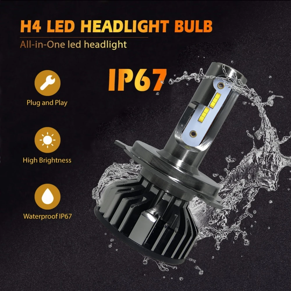 H4 LED H7 H11 CSP Светодиодная лампа для автомобильных фар 55 Вт H8 ...