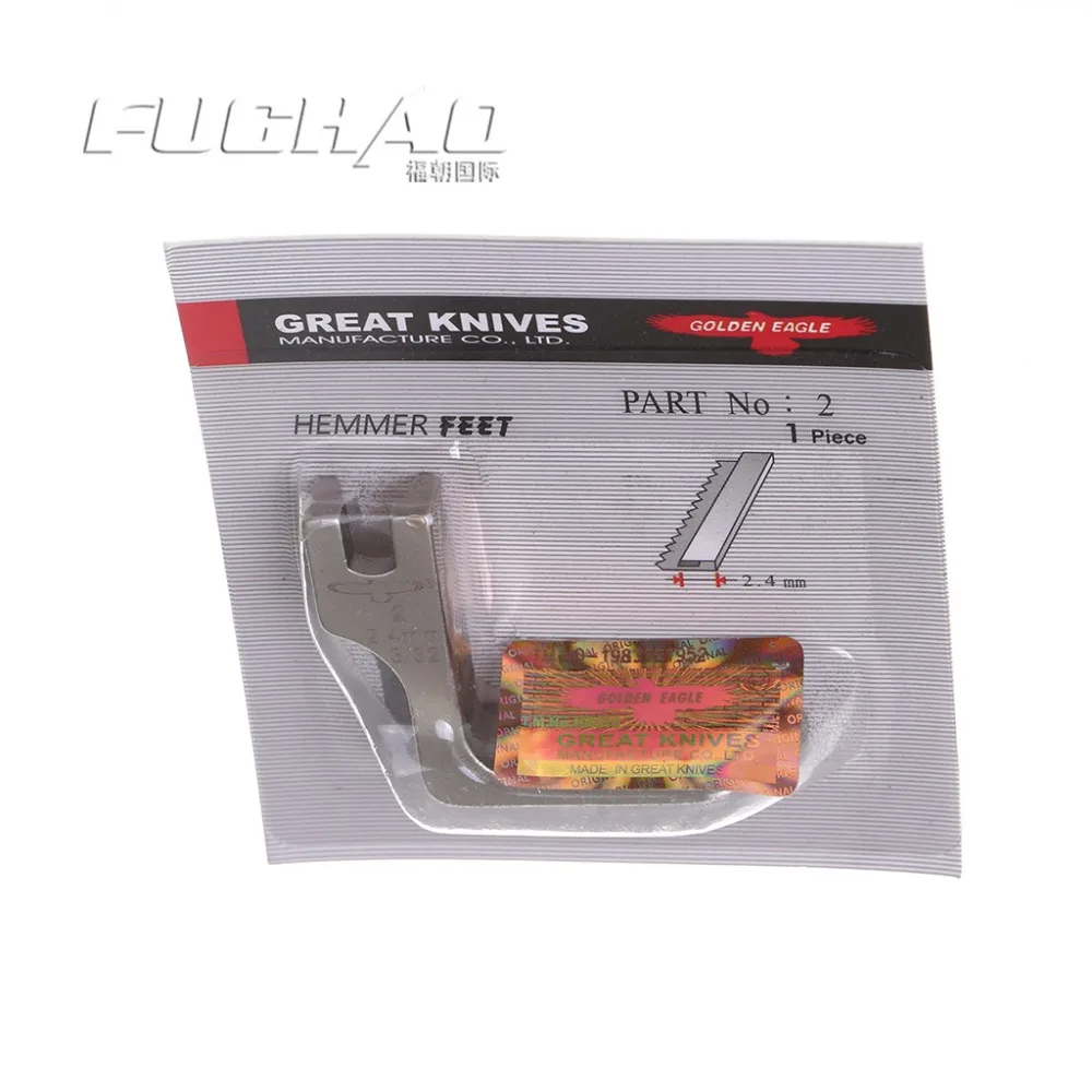 

Golden Eagle hemmer foot 6.4mm 120803 1/4 inch crimping of presser foot for sewing machine