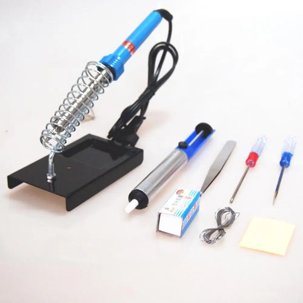 

Soldering Iron Kit with Temperature Control Switch 110V 220V 20W/60W Adjustable Electronic iron Welding Solder Station Tool
