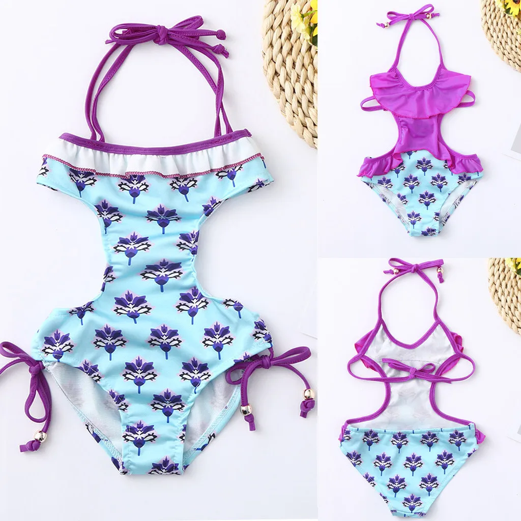 beat жаркое лето для маленьких девочек Фея купальники с оборками Swimmable спинки Ползунки Купальник непромокаемые купальник для бассейна maiô infantil